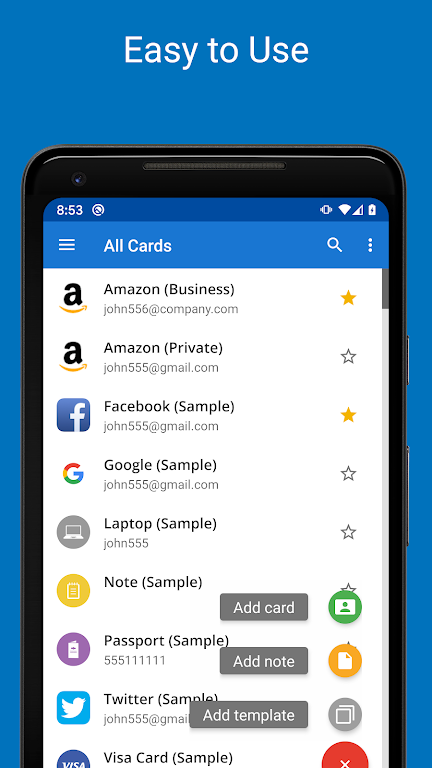 Password Manager SafeInCloud Mod Schermafbeelding 2