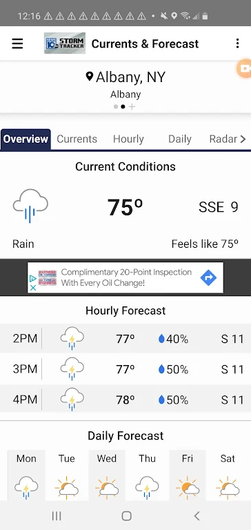 WTEN Storm Tracker - NEWS10 Ảnh chụp màn hình 1