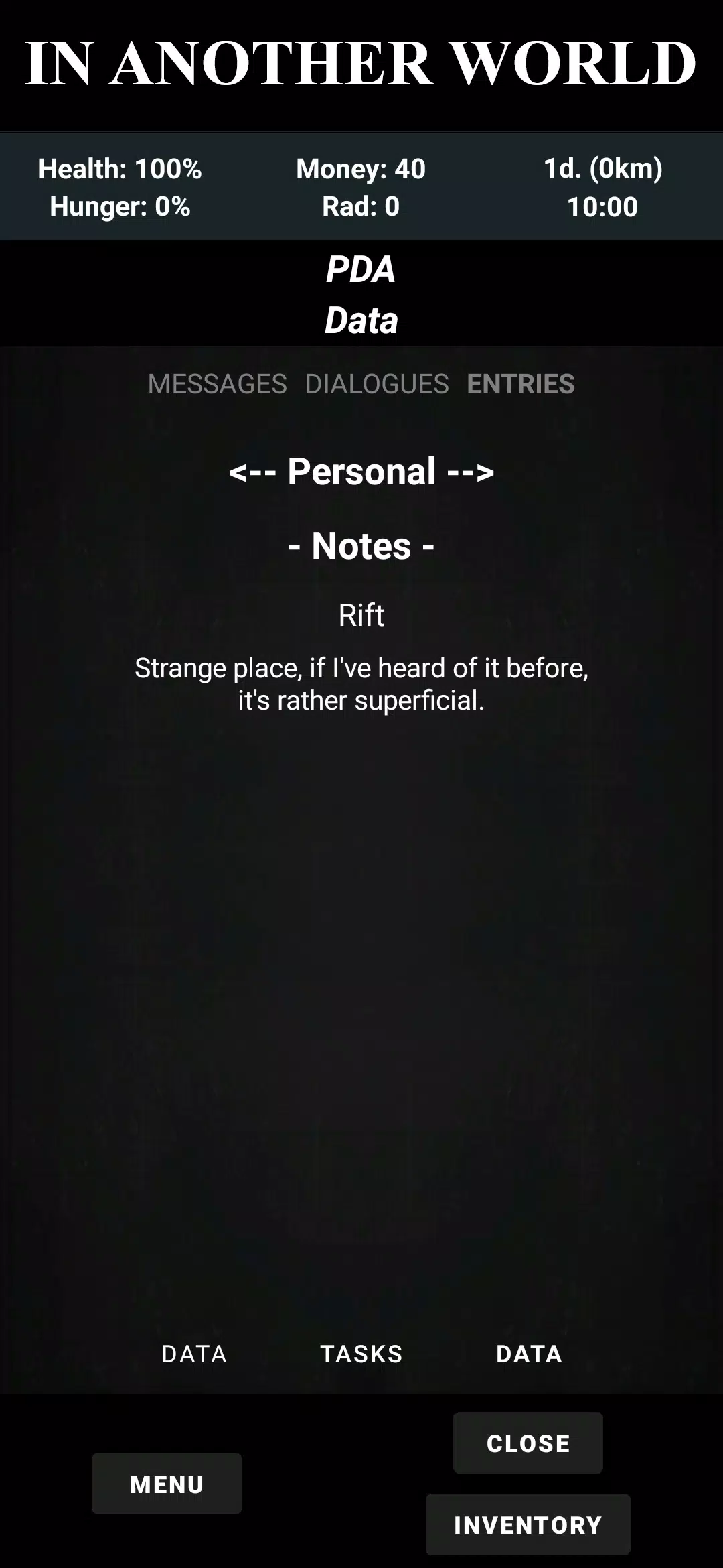 Fault Zone: Text Quest RPG Survival Ekran Görüntüsü 3