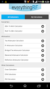 RF Calculators Capture d'écran 0