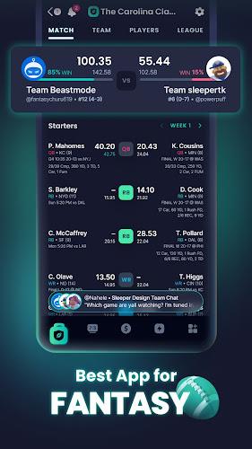 Sleeper Fantasy Sports Captura de pantalla 0