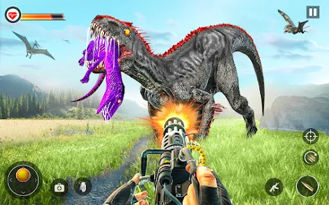 Dino Hunter Sniper 3d: Dinosaur Free FPS Shooting Schermafbeelding 2