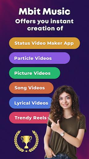 MBit Music Video Status Maker Ảnh chụp màn hình 0