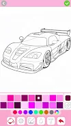 Car coloring games - Color car Tangkapan skrin 3