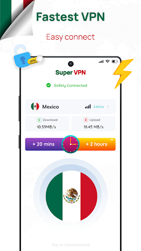 Mexico VPN - Get Mexican IP 스크린샷 0
