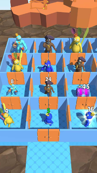 Rainbow Monster - Room Maze Mod Скриншот 3