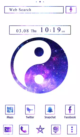 Galaxy Yin-yang Theme Скриншот 0