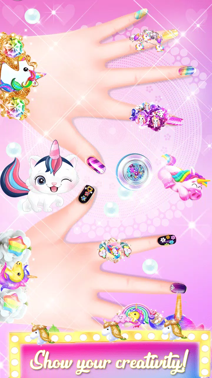 Unicorn Acrylic Nails Makeover应用截图第3张