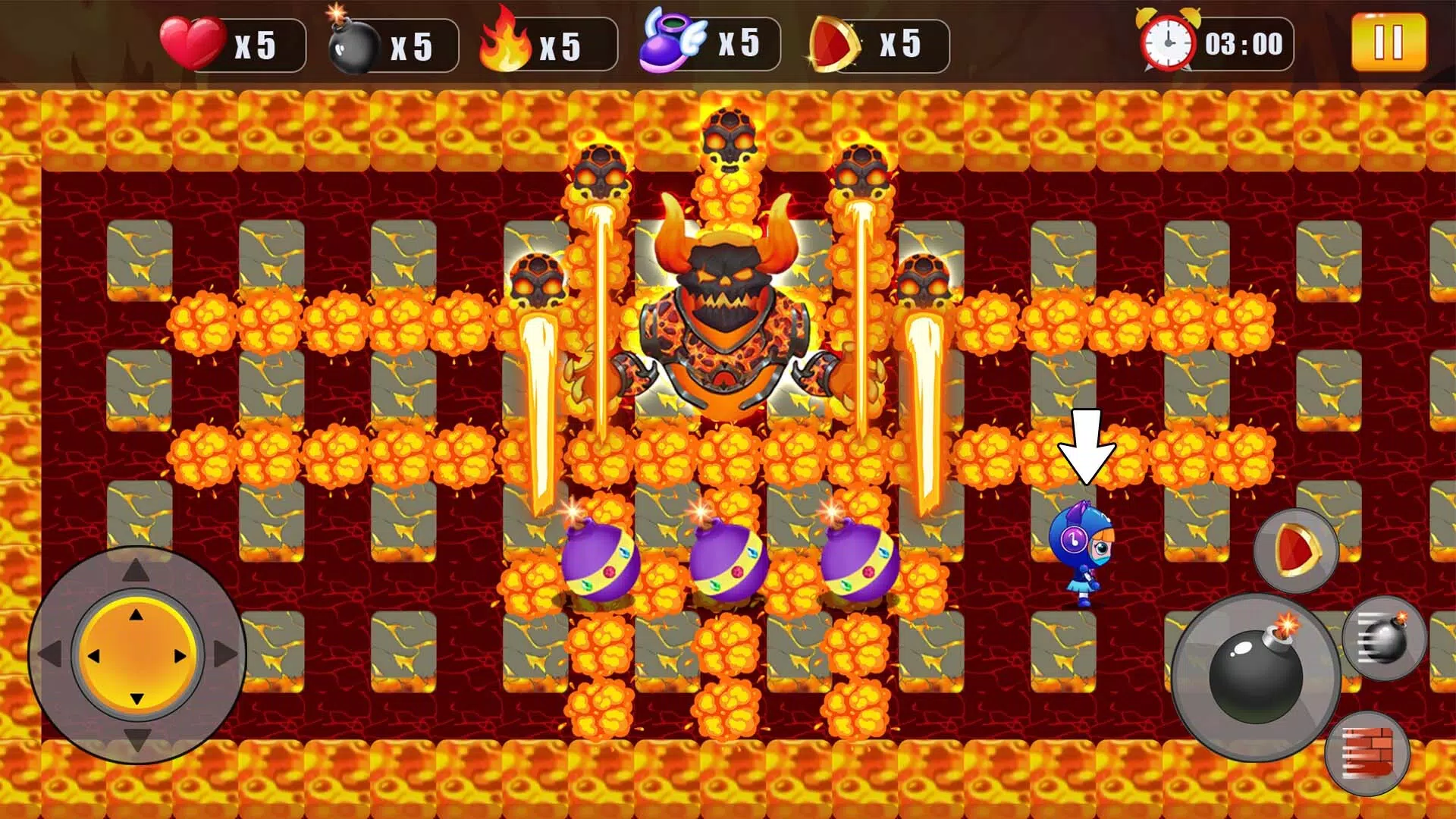 Bomber Battle : Bomb Man Arena स्क्रीनशॉट 3