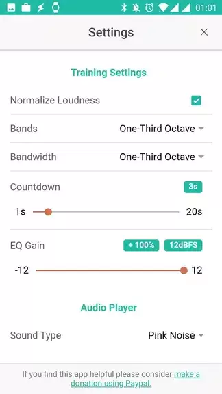 Audio Training EQ and Feedback Capture d'écran 1