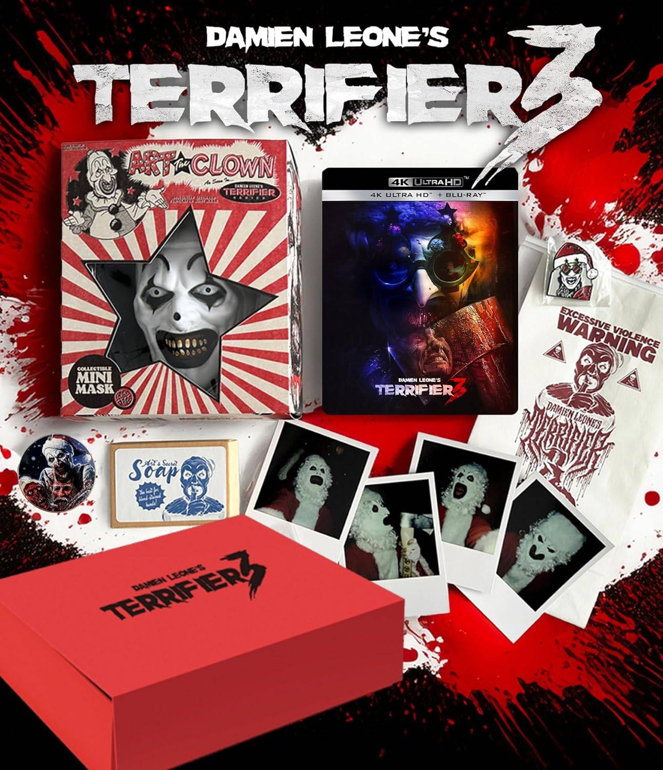 Terrifier 3現在可以在4K上作為鋼筆或收藏盒的預訂