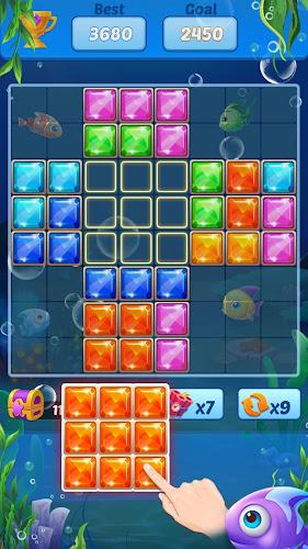 Puzzle Block Ocean Fish स्क्रीनशॉट 1