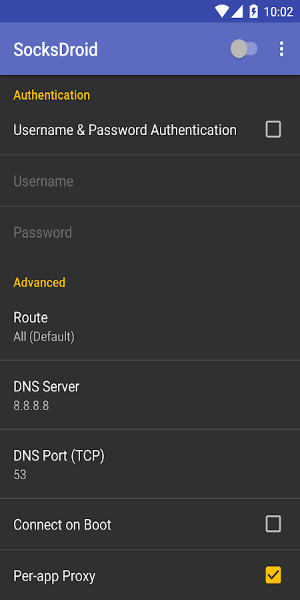 SocksDroid Ảnh chụp màn hình 2