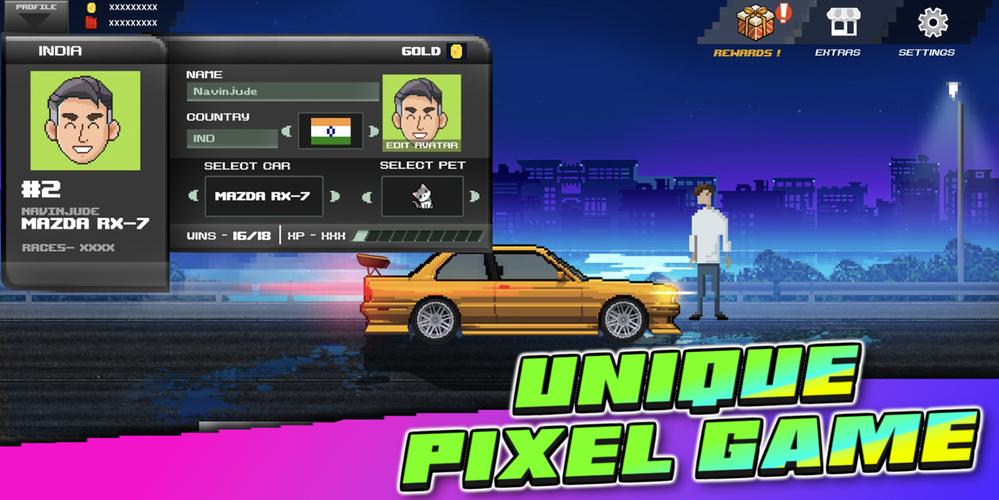 Pixel Car: Reckless Racer應用截圖第1張