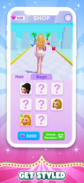 DressUp Run! Mod Tangkapan skrin 0