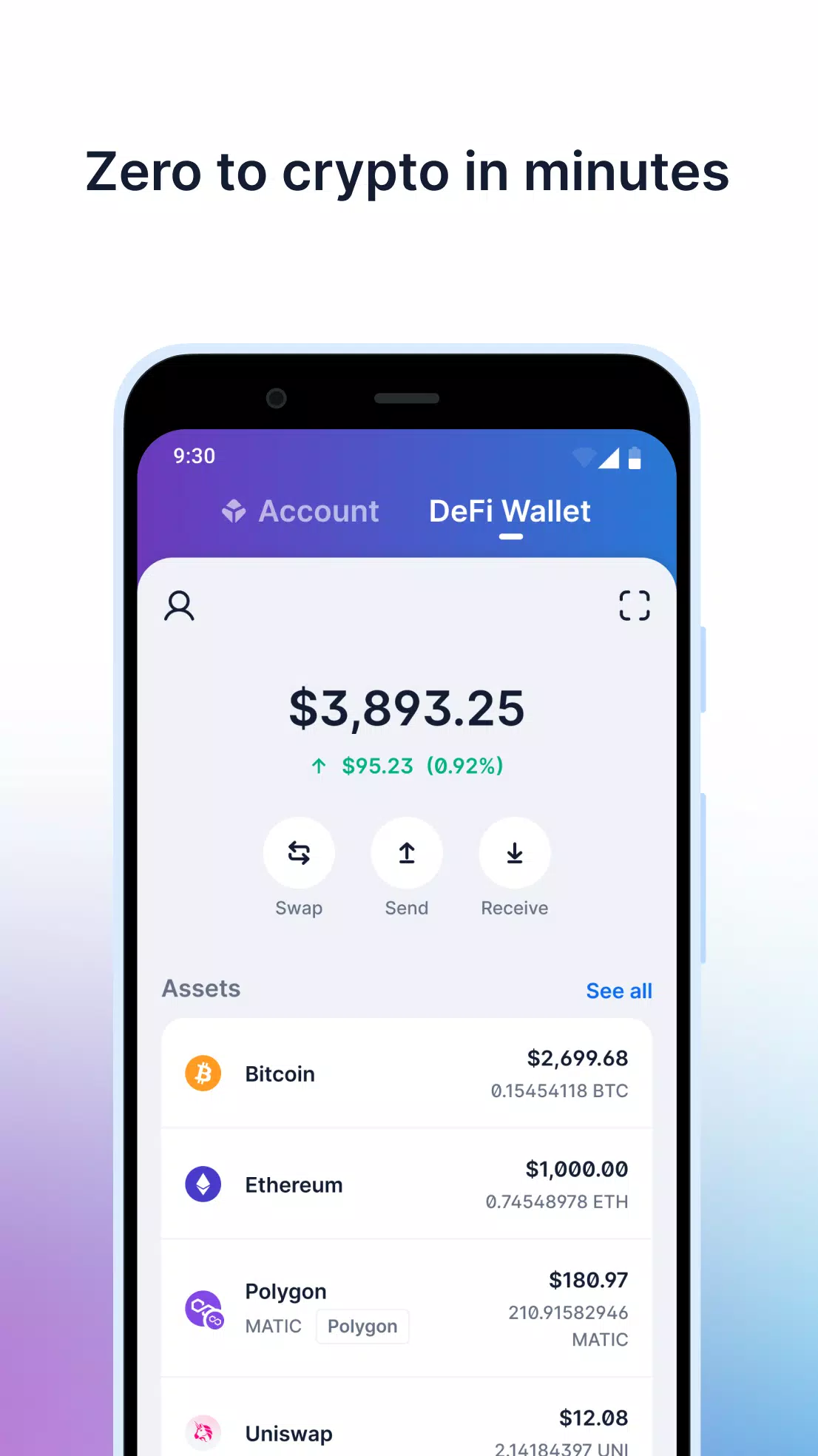Blockchain.com: Crypto Wallet Schermafbeelding 1