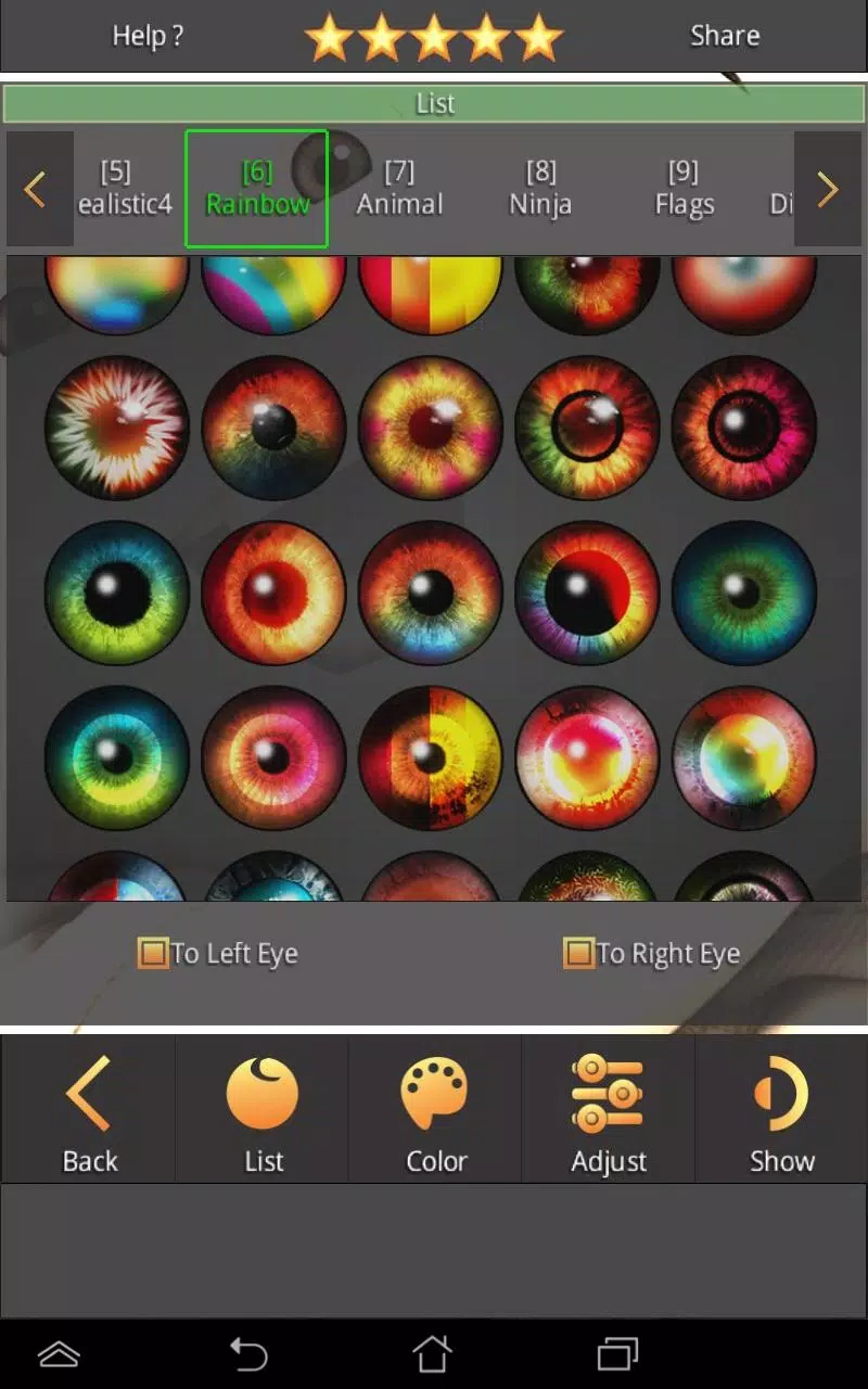 Sharingan - Eye And Hair Color應用截圖第3張