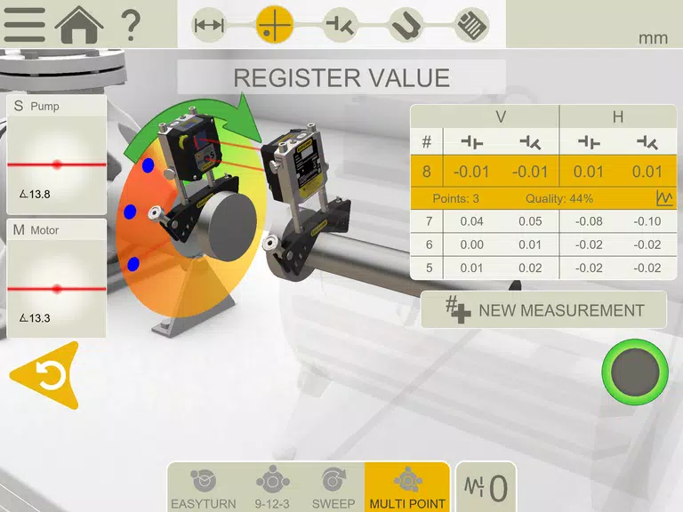 Easy-Laser XT Alignment Captura de pantalla 1