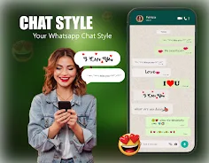 Chat Style - Fonts Keyboard ภาพหน้าจอ 0