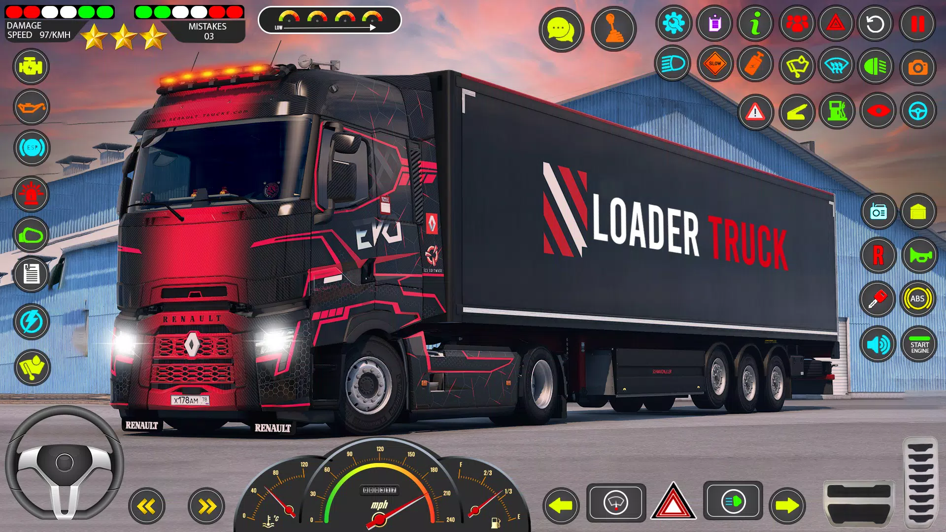 Euro Truck Games Sim 3d Schermafbeelding 1