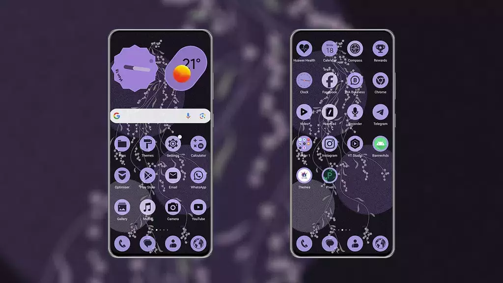 Schermata PixPurple EMUI MagicOS Theme 0