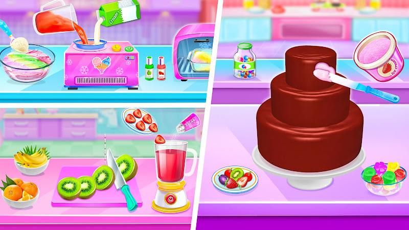 Ice cream Cake Maker Cake Game Ảnh chụp màn hình 2