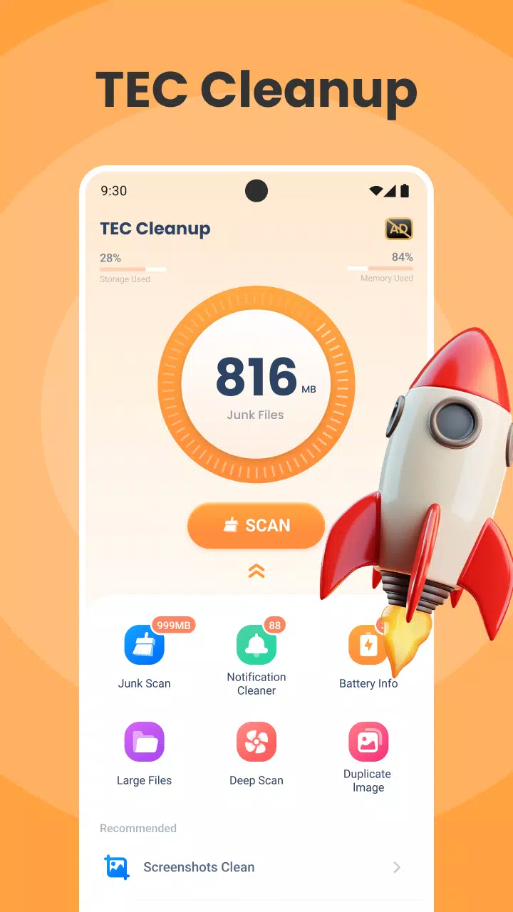 TEC Cleanup - Storage Cleaner স্ক্রিনশট 0