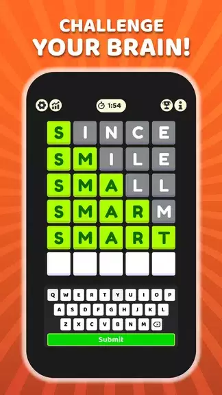 W Challenge - Daily Word Game Tangkapan skrin 1