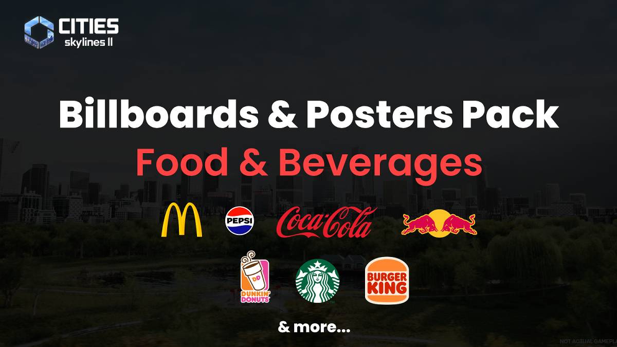 Food and Beverages Decals Pack