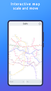 Delhi metro map स्क्रीनशॉट 1