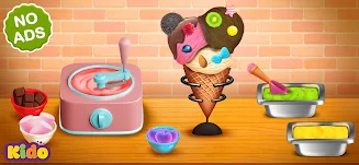 Ice Cream Making Game For Kids Capture d'écran 0