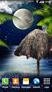 Tropical Night Live Wallpaper Zrzut ekranu 1