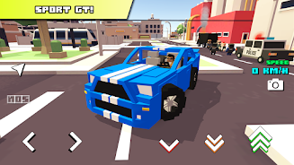 Blocky Car Racer - racing game Schermafbeelding 0