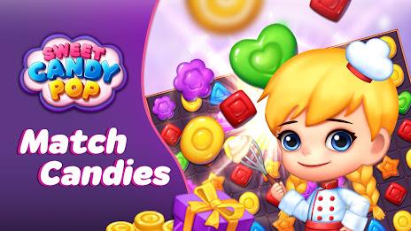 Sweet Candy POP: Match 3 Скриншот 1