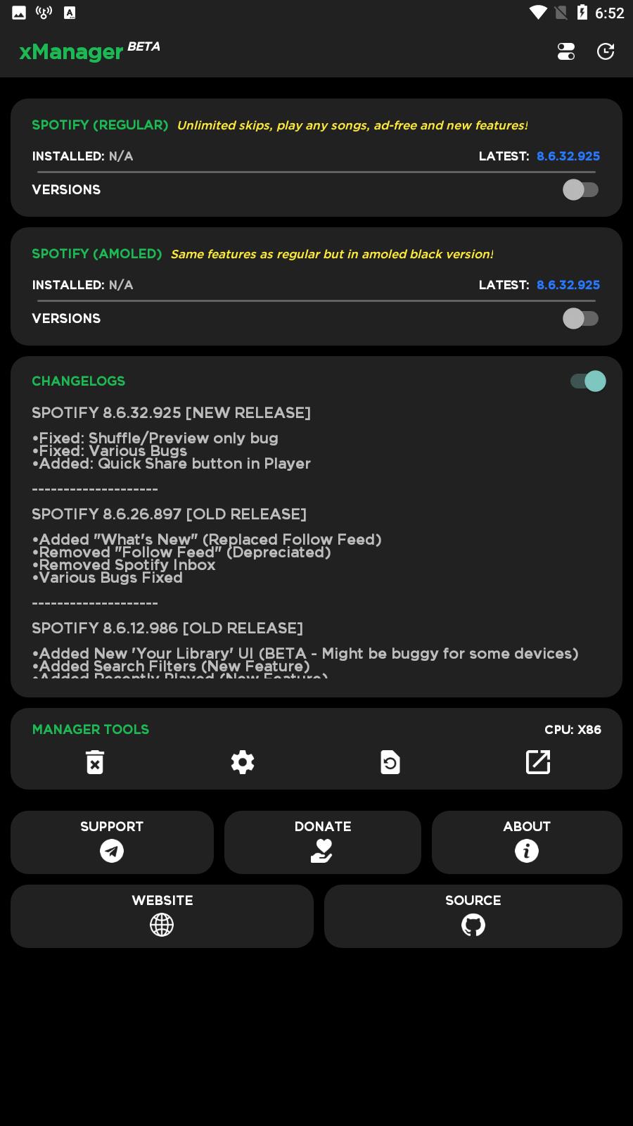 xManager For Spotify ภาพหน้าจอ 3