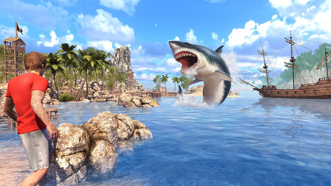 Angry Shark Games: Game 2024 Mod Schermafbeelding 0