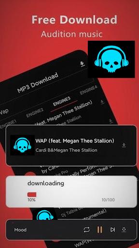 Mp3Skulls Mp3 Music Downloader Captura de tela 1