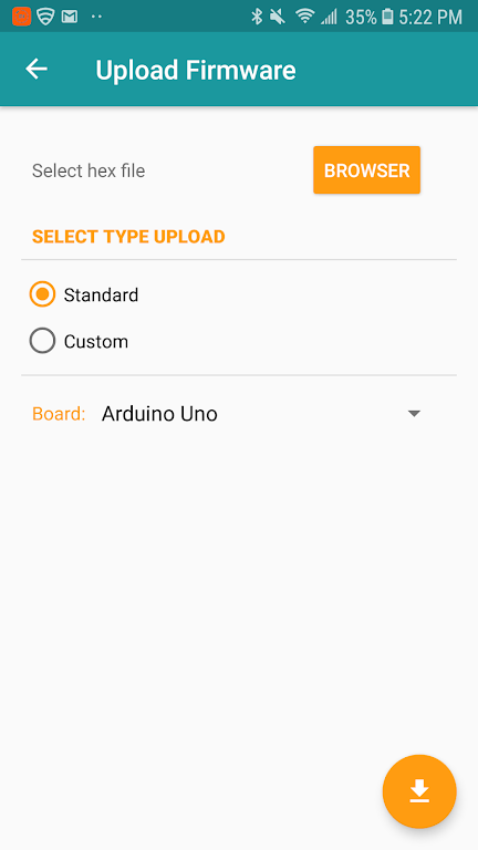 Arduino Hex Uploader-Bin/Hex स्क्रीनशॉट 1