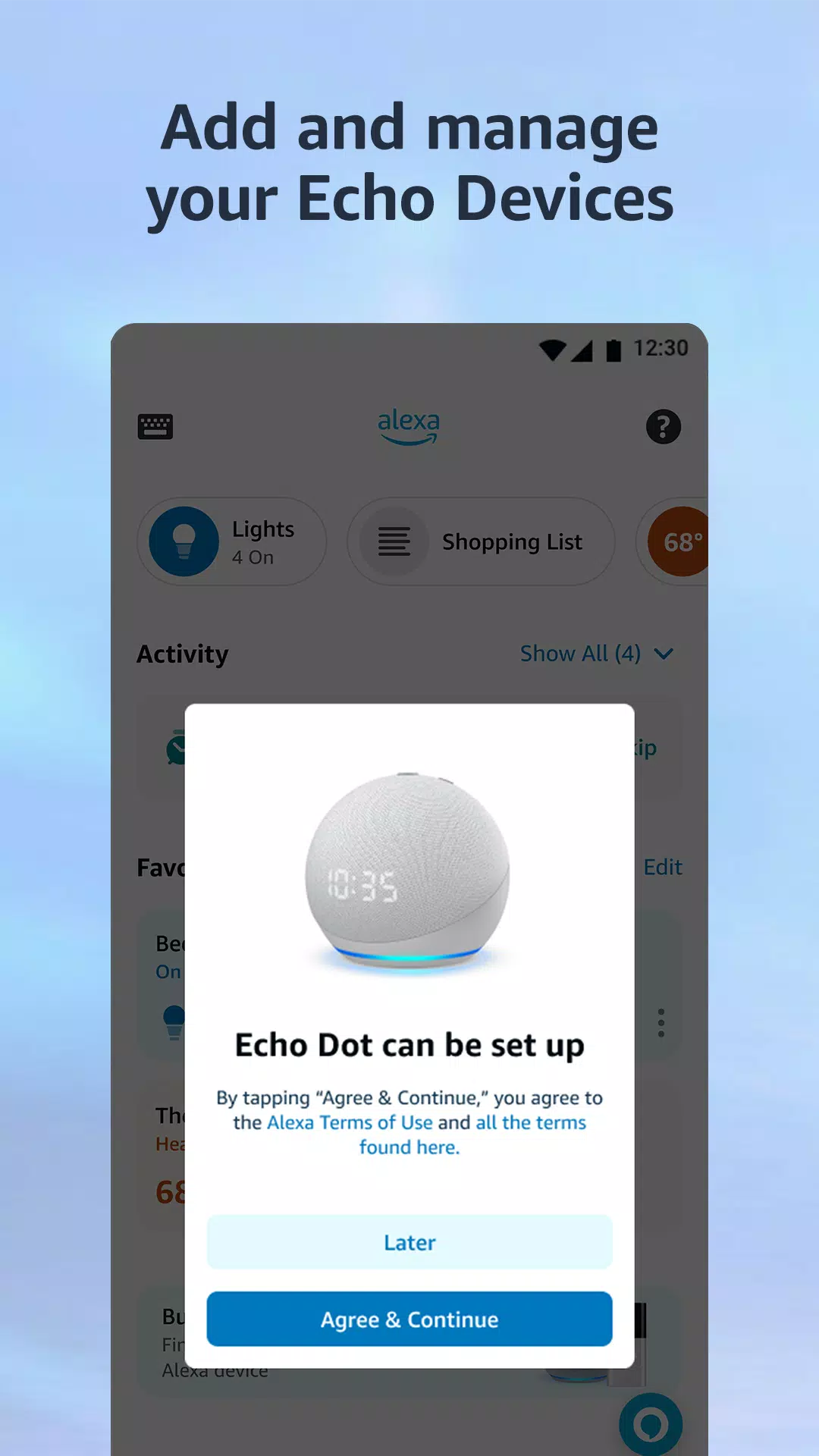 Schermata Amazon Alexa 1
