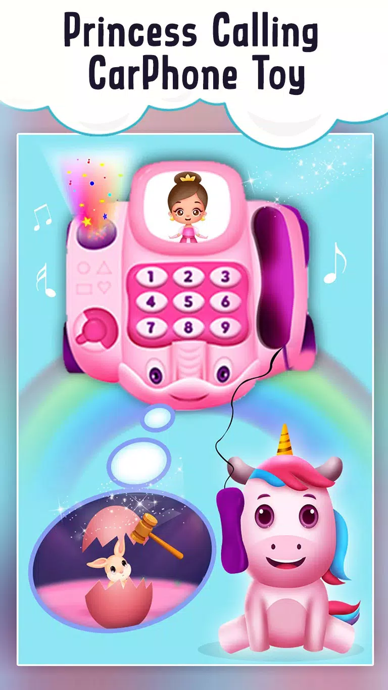 Baby Princess Car phone Toy Ekran Görüntüsü 0