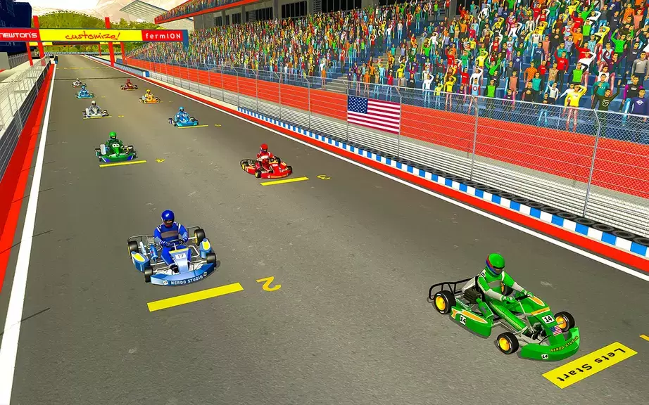 Go Kart Racing Games 3D Stunt ဖန်သားပြင်ဓာတ်ပုံ 3