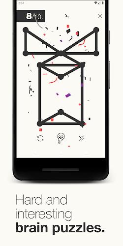 1Line & dots. Puzzle game. 스크린샷 2