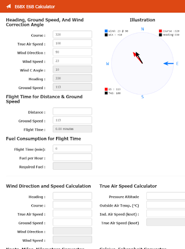 E6BX E6B Calculator Schermafbeelding 0