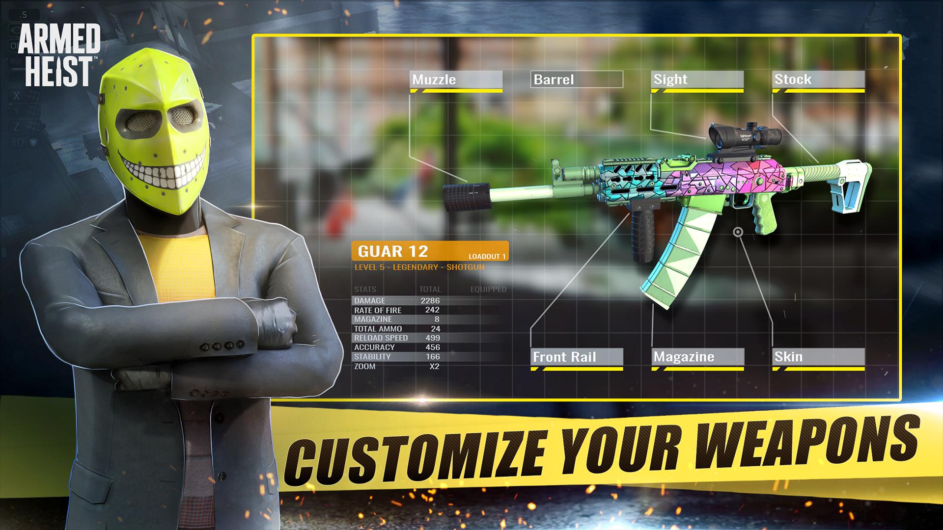 Armed Heist: Shooting gun game Screenshot 2