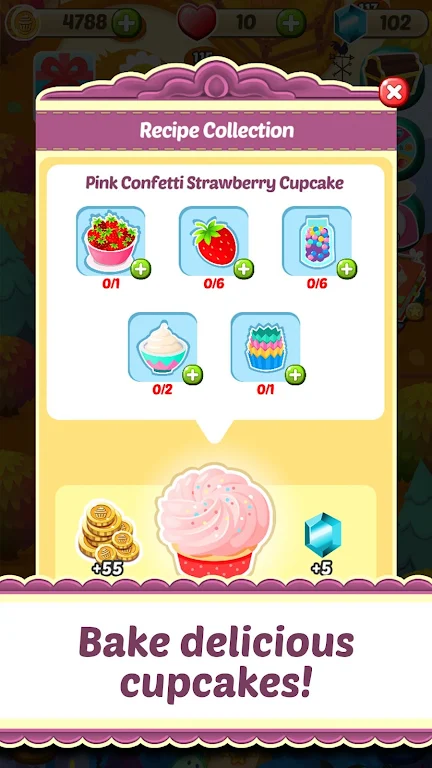 Mahjong Solitaire Cupcake Bake Ảnh chụp màn hình 3