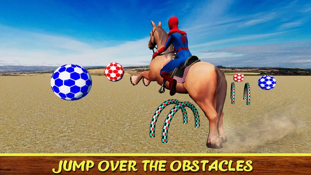 Diligent SuperHeroes Horse Riding 3d Screenshot 2