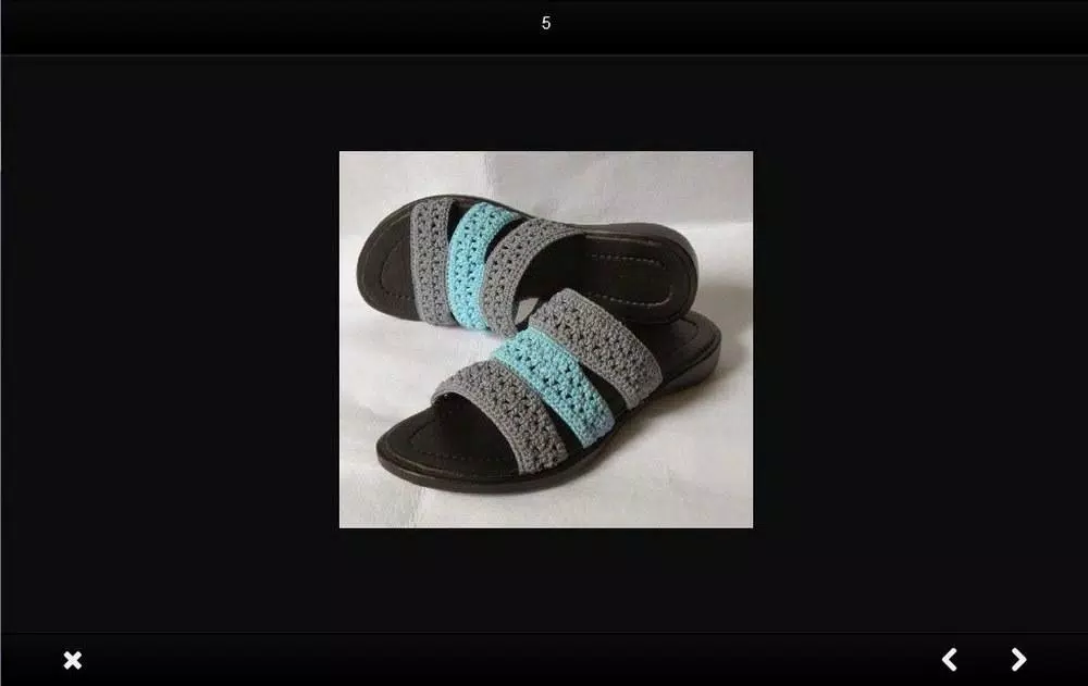 Knitted sandals idea Ảnh chụp màn hình 3