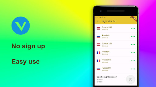 Schermata VPN Light - Easy use 1