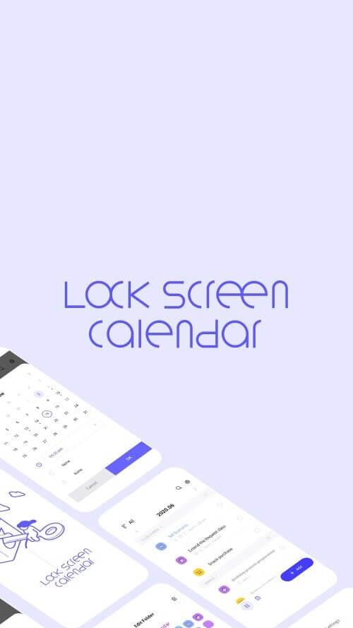 LockScreen Calendar - Schedule স্ক্রিনশট 0