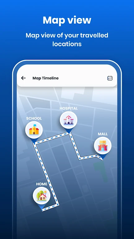 My Location Timeline on Map Ảnh chụp màn hình 0